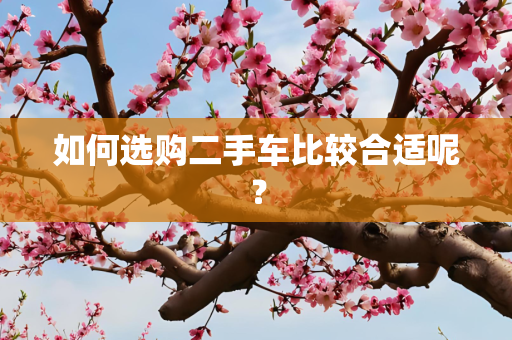 如何选购二手车比较合适呢？
