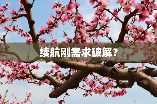 续航刚需求破解？