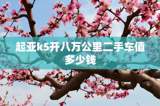 起亚k5开八万公里二手车值多少钱