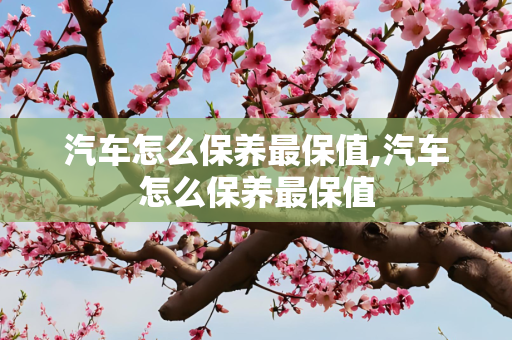 汽车怎么保养最保值,汽车怎么保养最保值