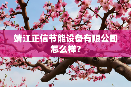靖江正信节能设备有限公司怎么样？