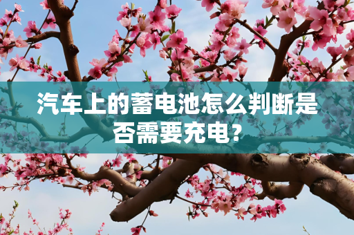 汽车上的蓄电池怎么判断是否需要充电？