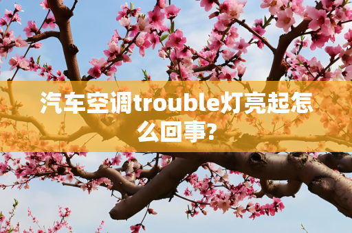 汽车空调trouble灯亮起怎么回事?