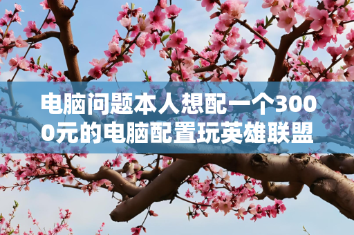 电脑问题本人想配一个3000元的电脑配置玩英雄联盟和吃鸡配置的台式电脑问下什么配置比较好？