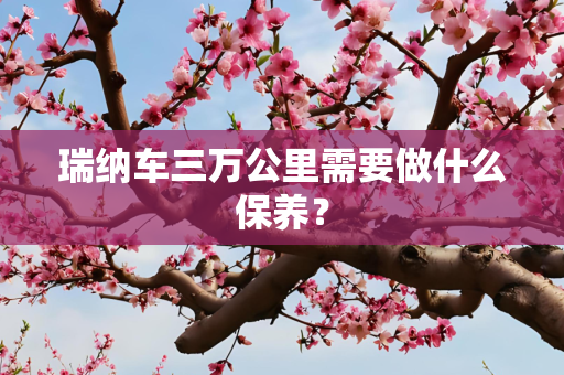 瑞纳车三万公里需要做什么保养？