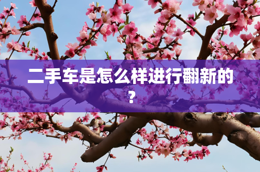 二手车是怎么样进行翻新的？
