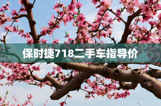 保时捷718二手车指导价