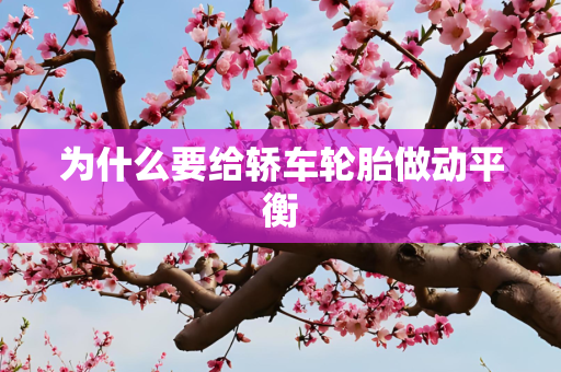 为什么要给轿车轮胎做动平衡