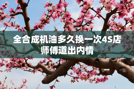 全合成机油多久换一次4S店师傅道出内情