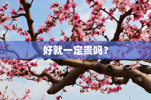 好就一定贵吗？