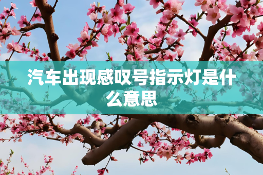 汽车出现感叹号指示灯是什么意思