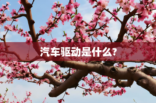 汽车驱动是什么?