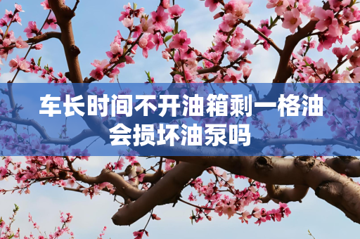 车长时间不开油箱剩一格油会损坏油泵吗