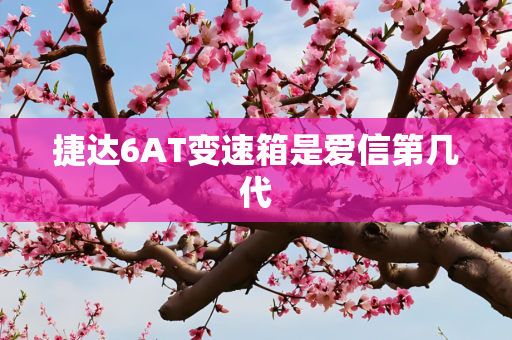 捷达6AT变速箱是爱信第几代