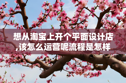 想从淘宝上开个平面设计店,该怎么运营呢流程是怎样的呢