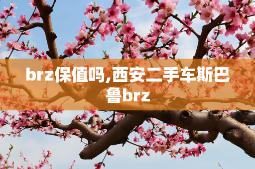 brz保值吗,西安二手车斯巴鲁brz