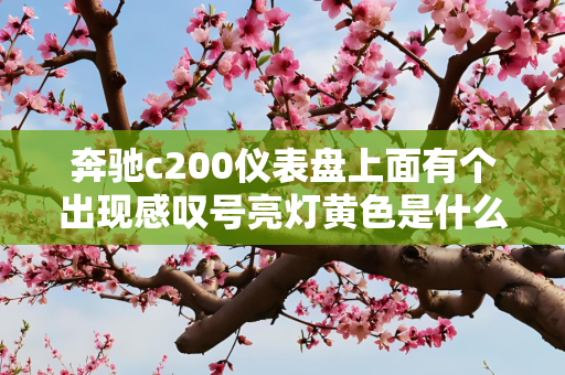 奔驰c200仪表盘上面有个出现感叹号亮灯黄色是什么