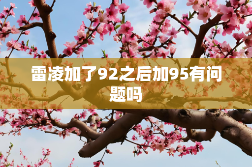 雷凌加了92之后加95有问题吗