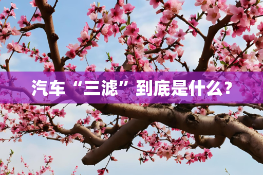 汽车“三滤”到底是什么？