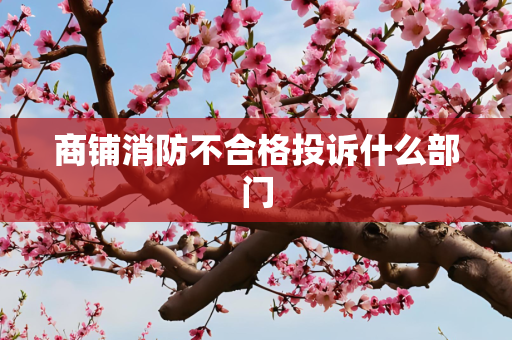 商铺消防不合格投诉什么部门