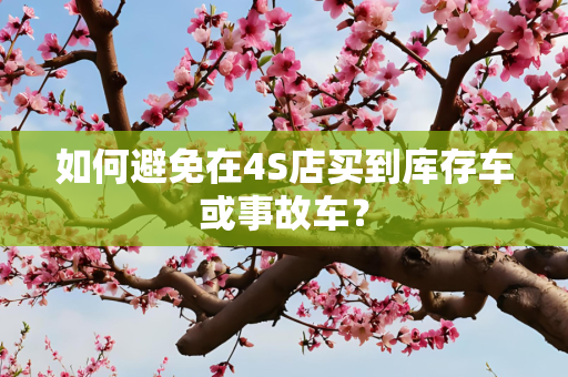 如何避免在4S店买到库存车或事故车？