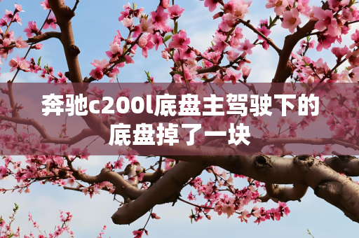 奔驰c200l底盘主驾驶下的底盘掉了一块