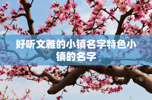 好听文雅的小镇名字特色小镇的名字