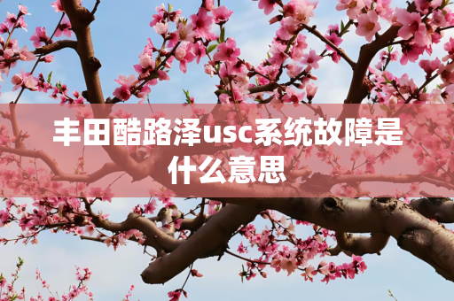丰田酷路泽usc系统故障是什么意思
