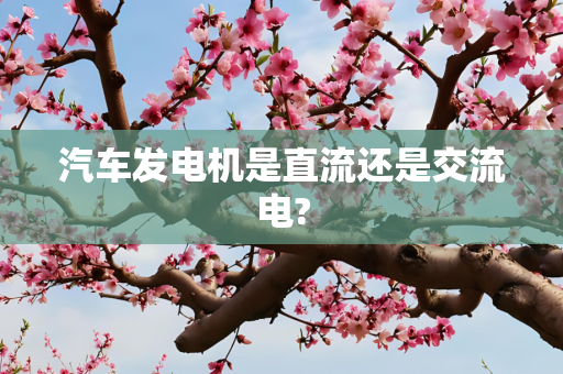 汽车发电机是直流还是交流电?