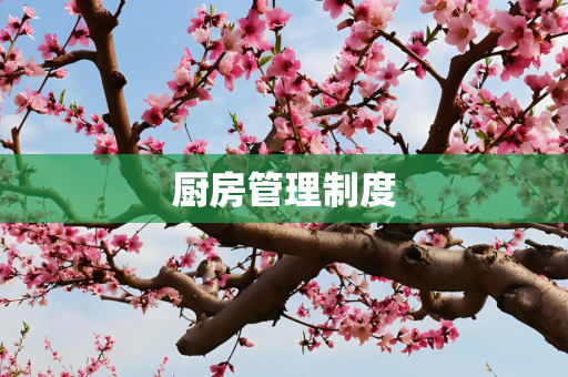 厨房管理制度