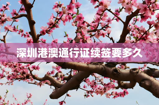 深圳港澳通行证续签要多久