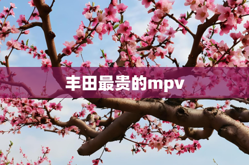 丰田最贵的mpv
