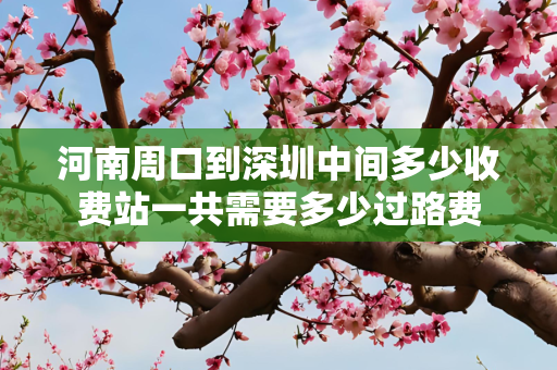 河南周口到深圳中间多少收费站一共需要多少过路费
