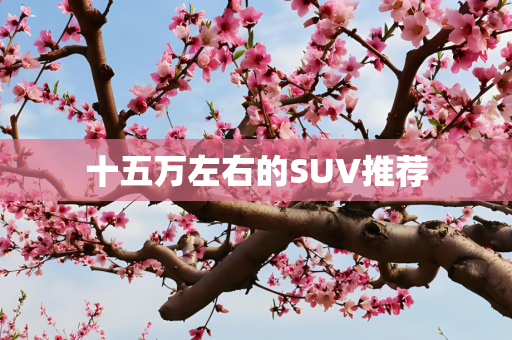 十五万左右的SUV推荐