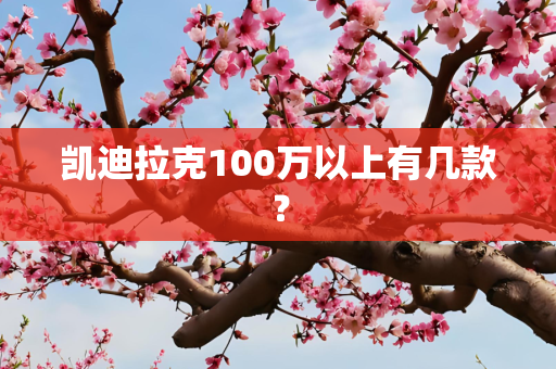 凯迪拉克100万以上有几款？