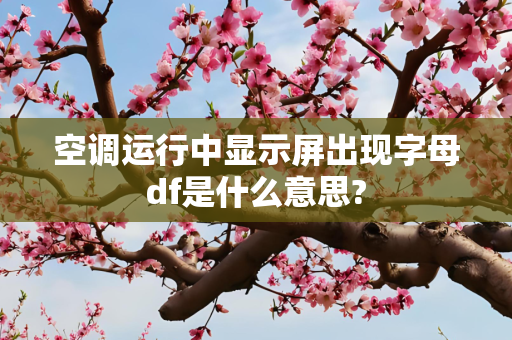 空调运行中显示屏出现字母df是什么意思?