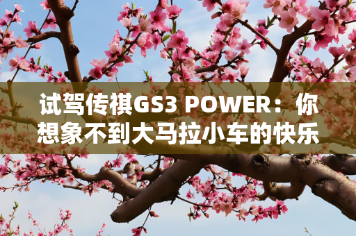 试驾传祺GS3 POWER：你想象不到大马拉小车的快乐