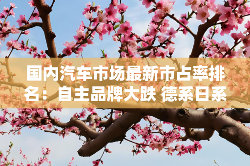 国内汽车市场最新市占率排名：自主品牌大跌 德系日系雄起