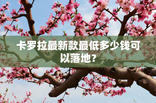 卡罗拉最新款最低多少钱可以落地？