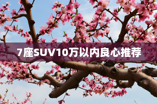 7座SUV10万以内良心推荐
