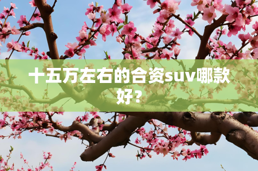 十五万左右的合资suv哪款好？