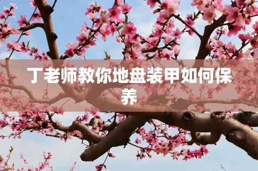丁老师教你地盘装甲如何保养