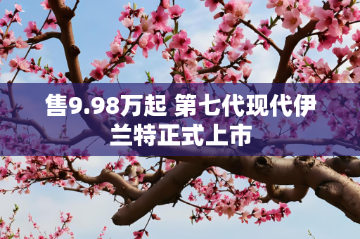 售9.98万起 第七代现代伊兰特正式上市