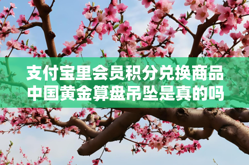 支付宝里会员积分兑换商品中国黄金算盘吊坠是真的吗