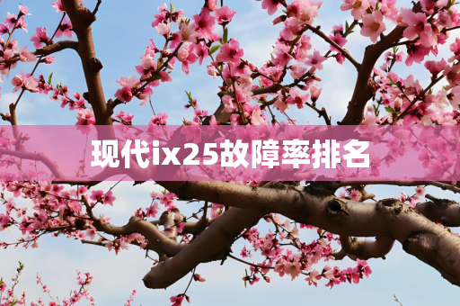 现代ix25故障率排名