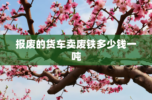 报废的货车卖废铁多少钱一吨
