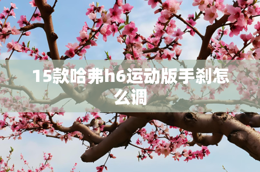 15款哈弗h6运动版手刹怎么调