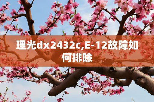 理光dx2432c,E-12故障如何排除