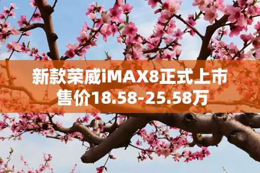 新款荣威iMAX8正式上市 售价18.58-25.58万
