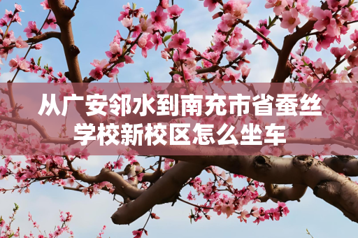 从广安邻水到南充市省蚕丝学校新校区怎么坐车